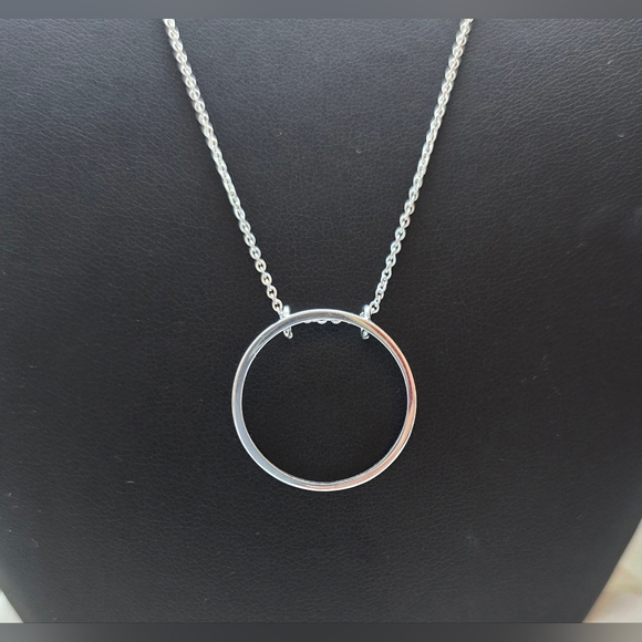 ♥️ CIRCLE OF LIFE STERLING SILVER NECKLACE - Picture 4 of 6